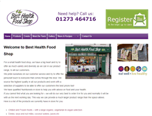 Tablet Screenshot of besthealthfoodshop.com